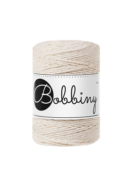 Makramē virve 3PLY - Golden Natural